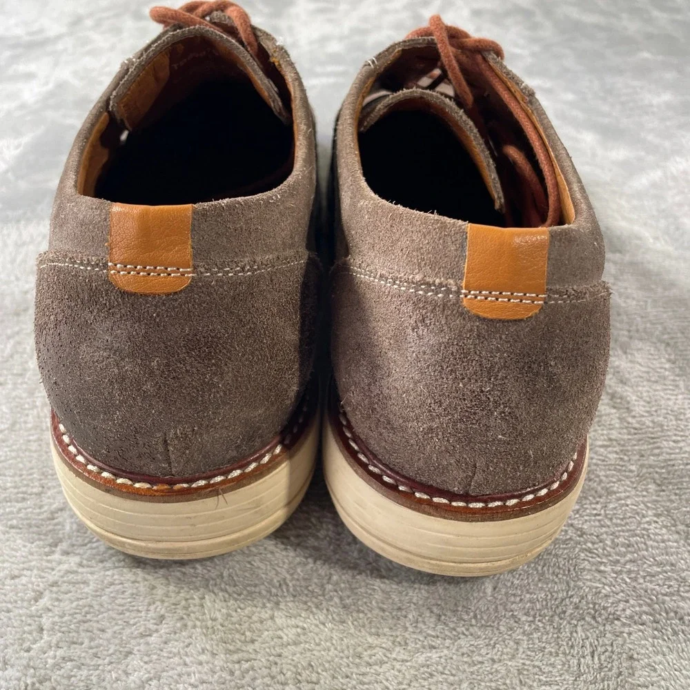 Gravity Defyer GDEFY Oxford Shoes Mens 9 Brown Suede Lace Up Casual Office‎
